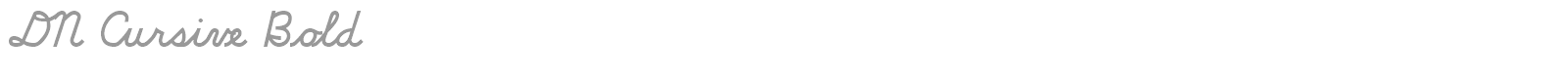 DN Cursive Bold font preview